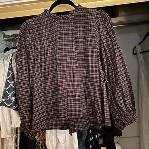 Doen Plaid Top